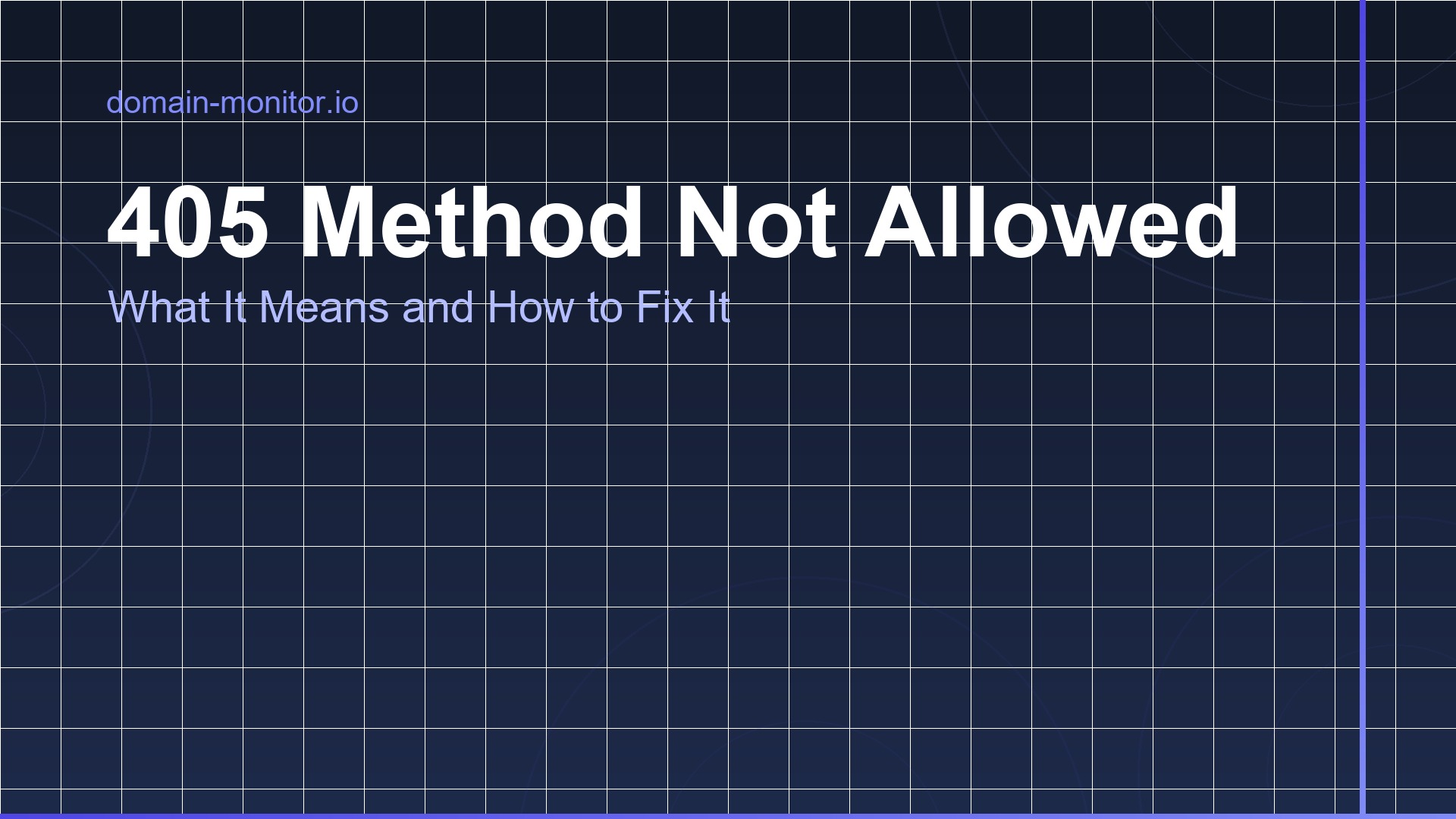 Browser showing a 405 Method Not Allowed HTTP error
