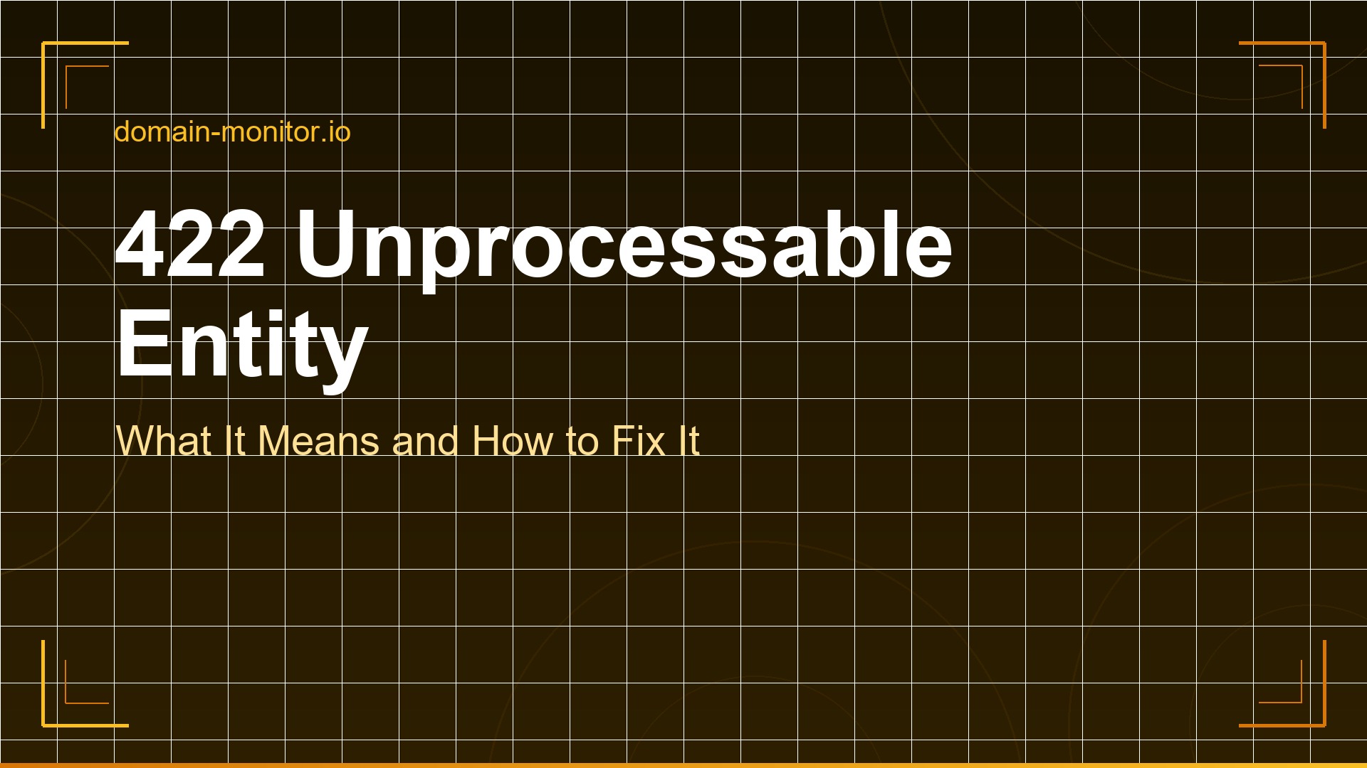 Browser showing a 422 Unprocessable Entity HTTP error