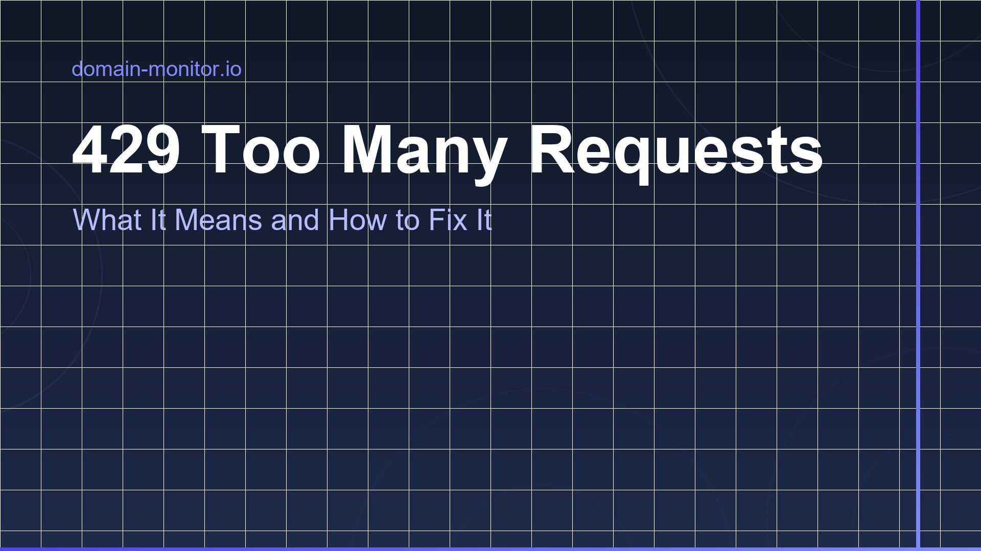 Browser showing a 429 Too Many Requests HTTP error