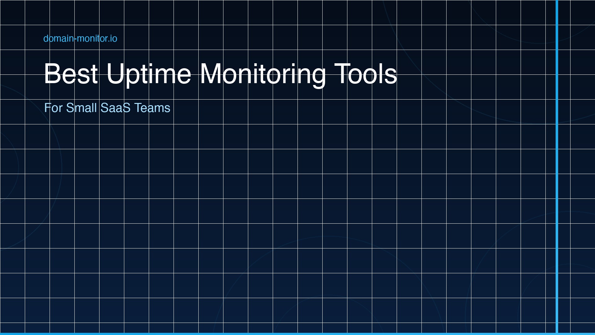 Dashboard comparison of uptime monitoring tools for small SaaS teams showing monitor setup uptime statistics and alert configuration