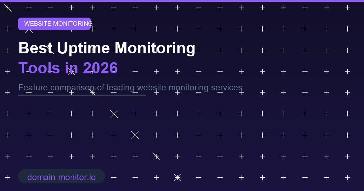 Uptime monitoring tools comparison chart showing features, pricing and check frequency across leading services