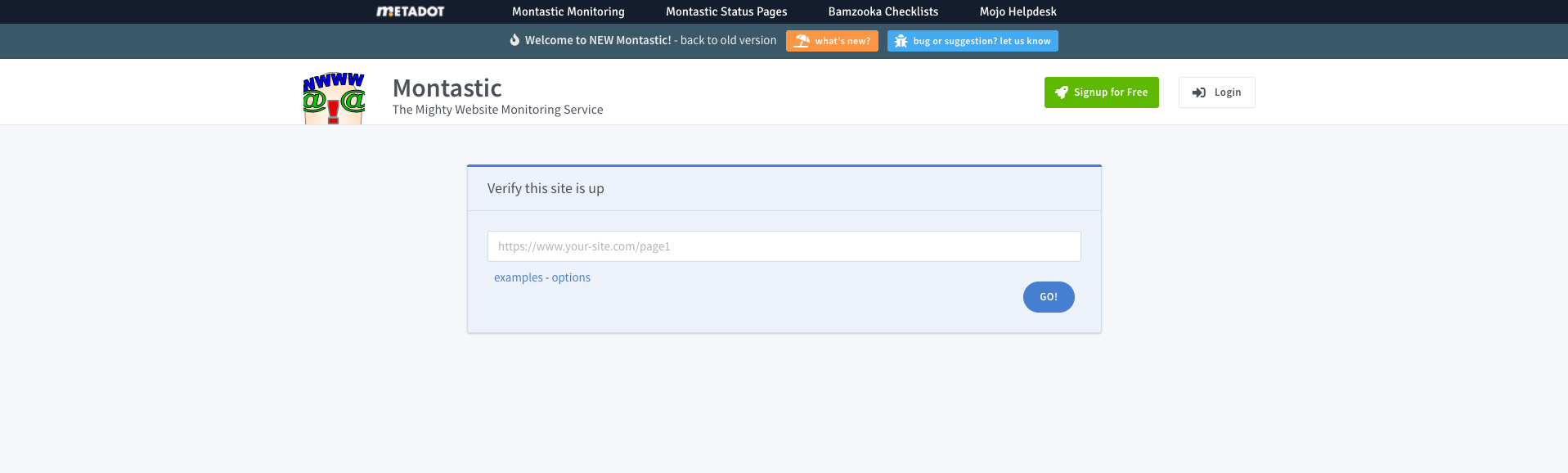 domain monitoring tool - montastic