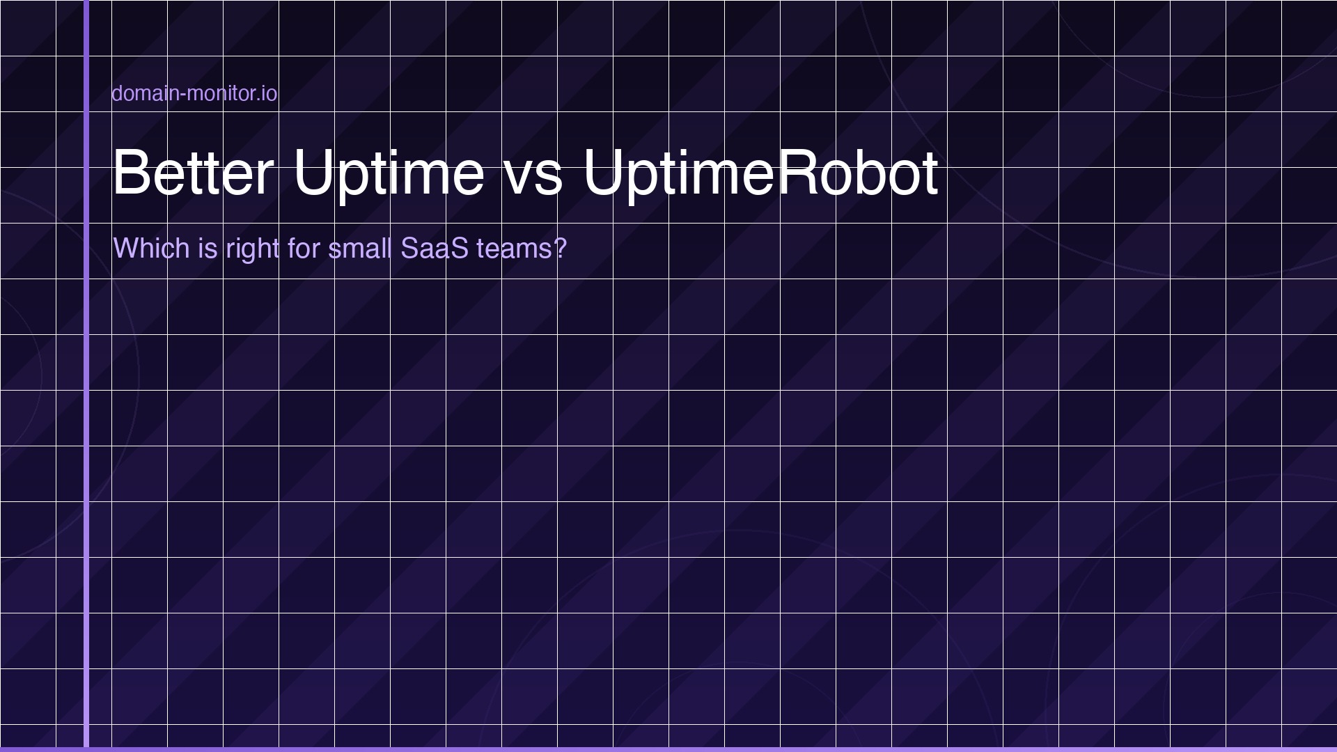 Side by side comparison of Better Uptime and UptimeRobot dashboards showing monitoring features and pricing tiers