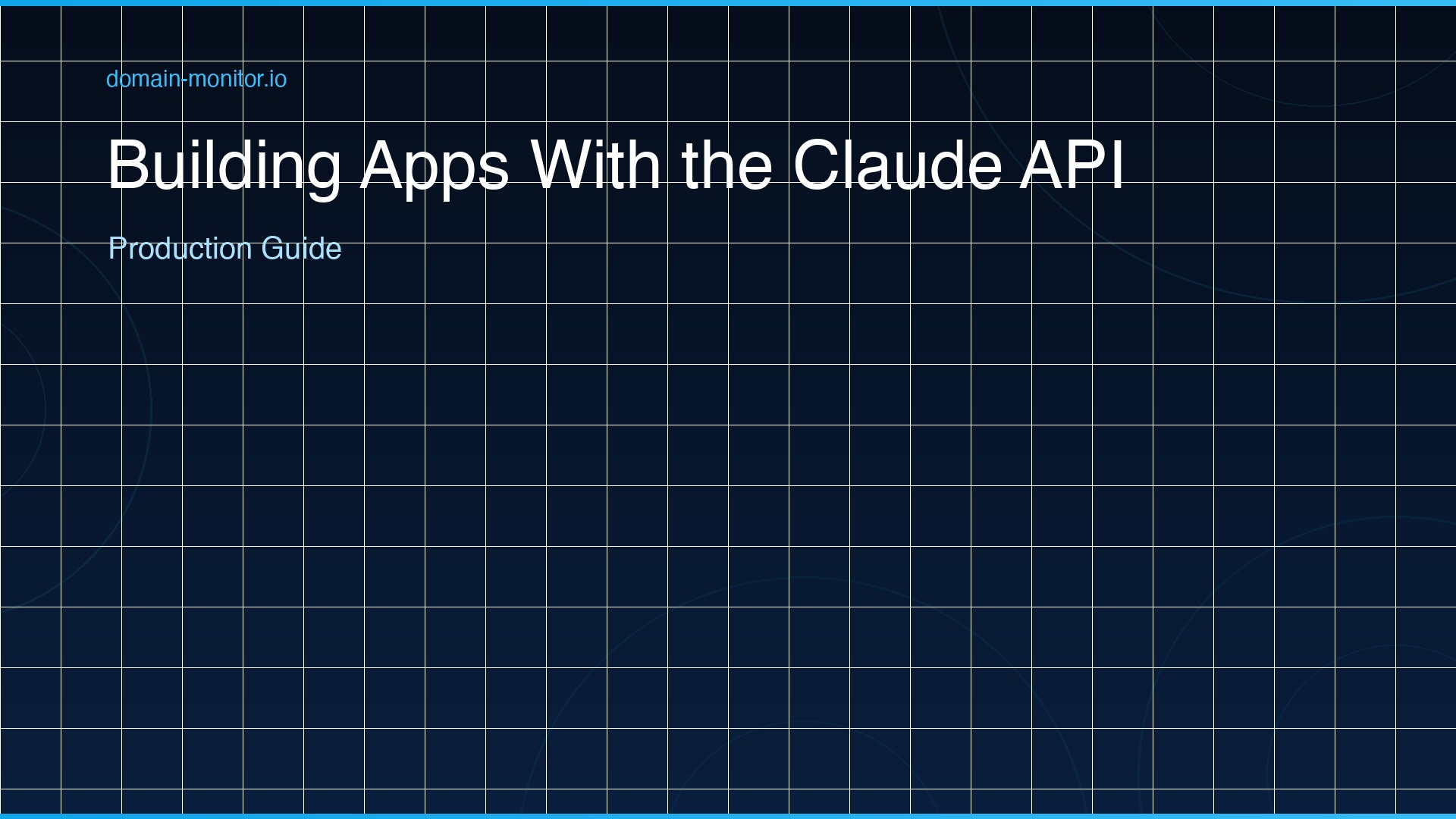 Application architecture diagram showing Claude API integration with monitoring dashboard