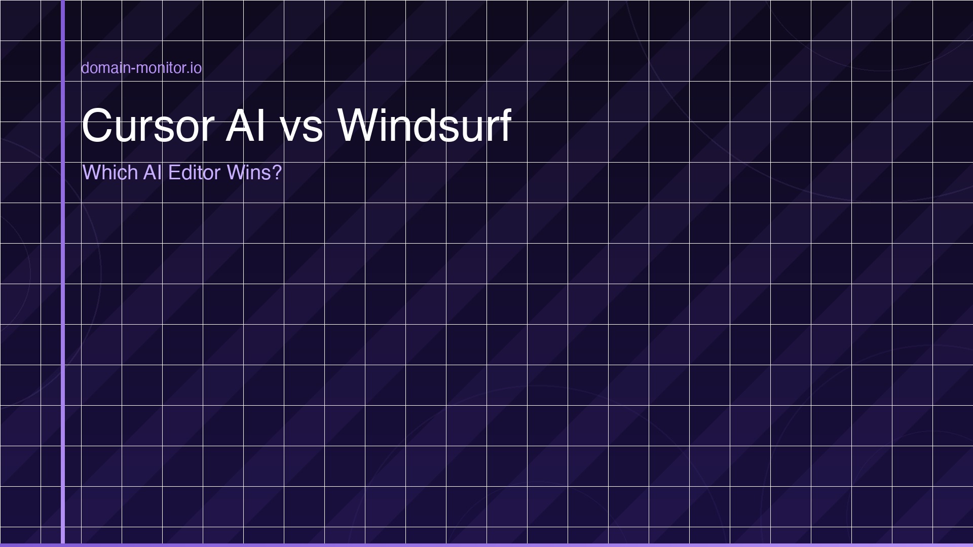 Two code editors side by side showing Cursor AI and Windsurf interfaces