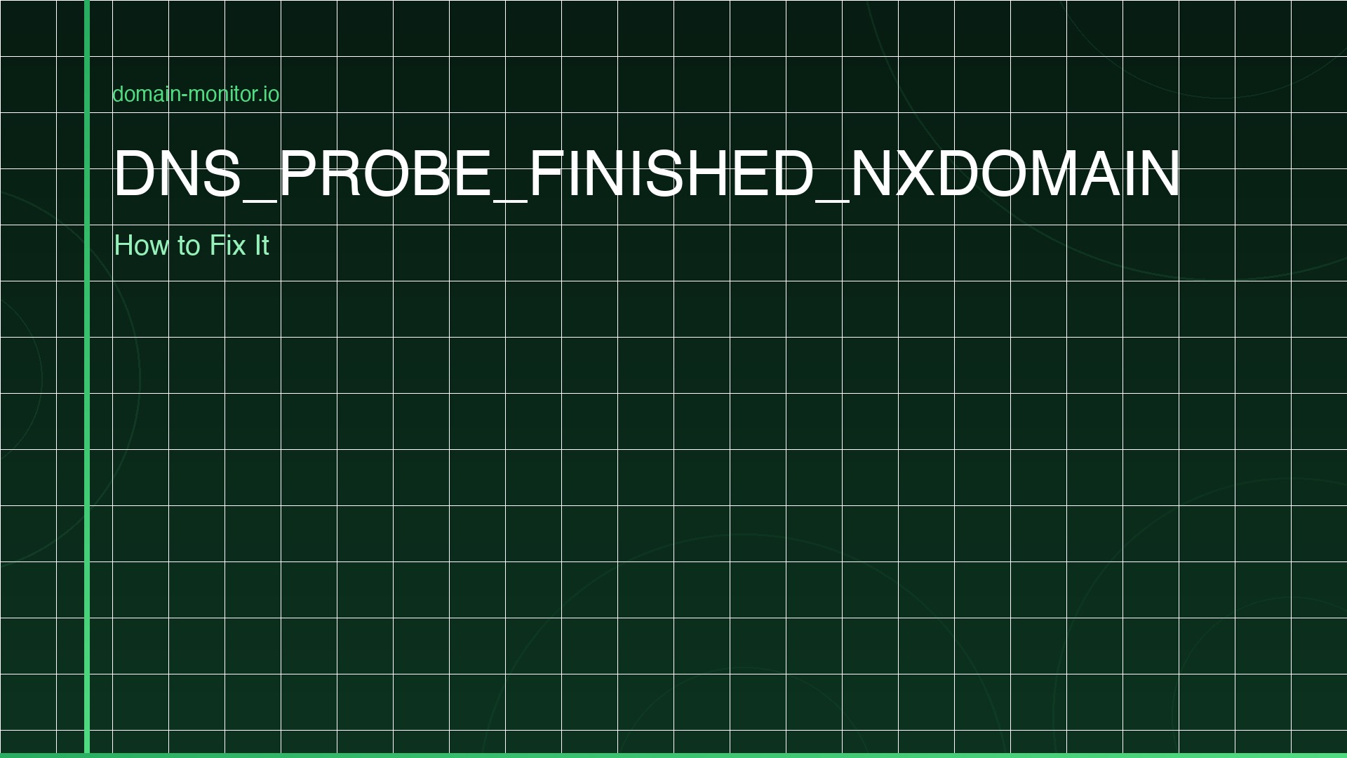 Chrome browser showing DNS_PROBE_FINISHED_NXDOMAIN error page