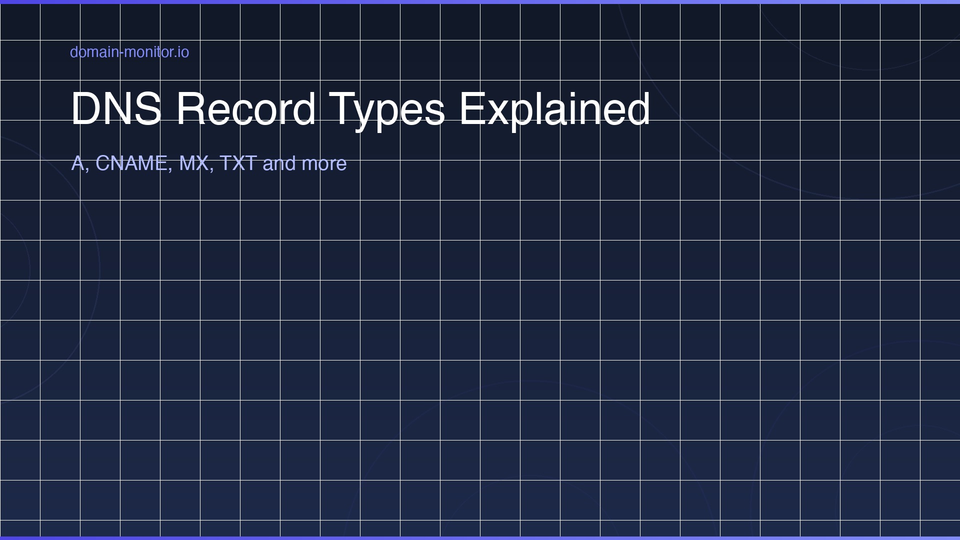 DNS record configuration screen showing A, CNAME, MX and TXT records in a clean control panel interface