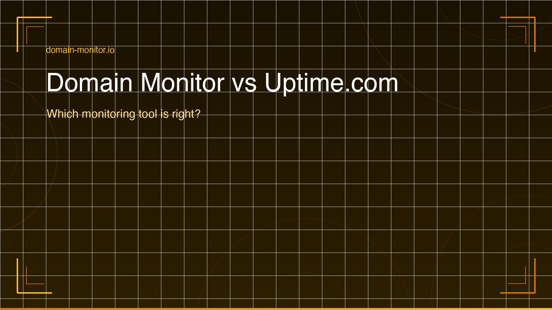 Comparison of Domain Monitor vs Uptime.com showing feature differences in uptime monitoring synthetic testing SSL certificates and domain expiry monitoring