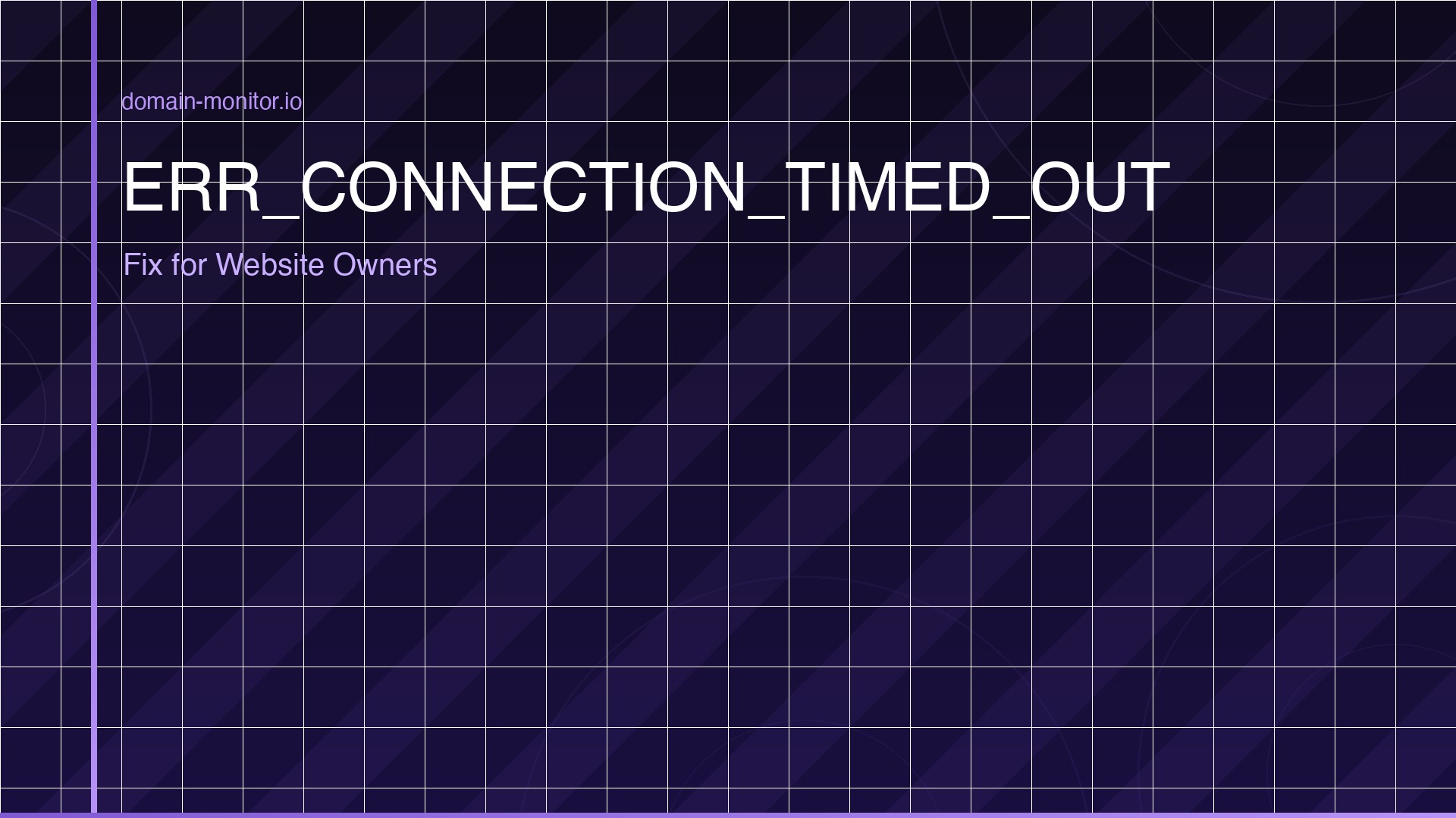Chrome browser showing ERR_CONNECTION_TIMED_OUT error message with server response time graph showing timeout spike