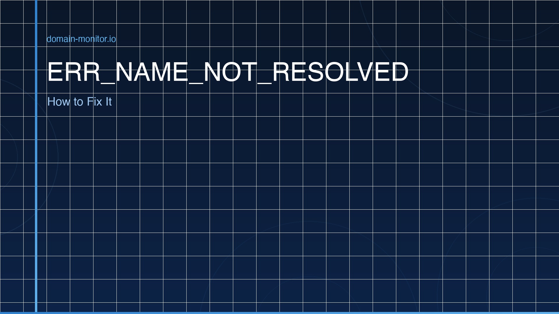 Chrome browser showing ERR_NAME_NOT_RESOLVED error with DNS lookup failure