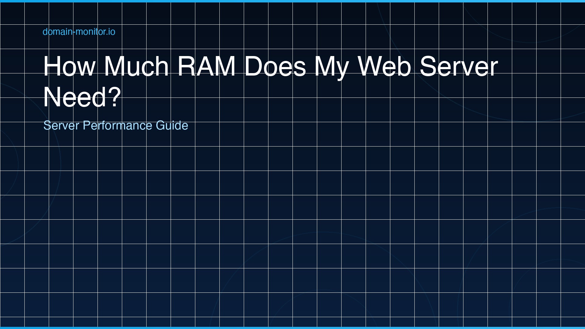 Server rack with RAM modules highlighted showing web server memory requirements