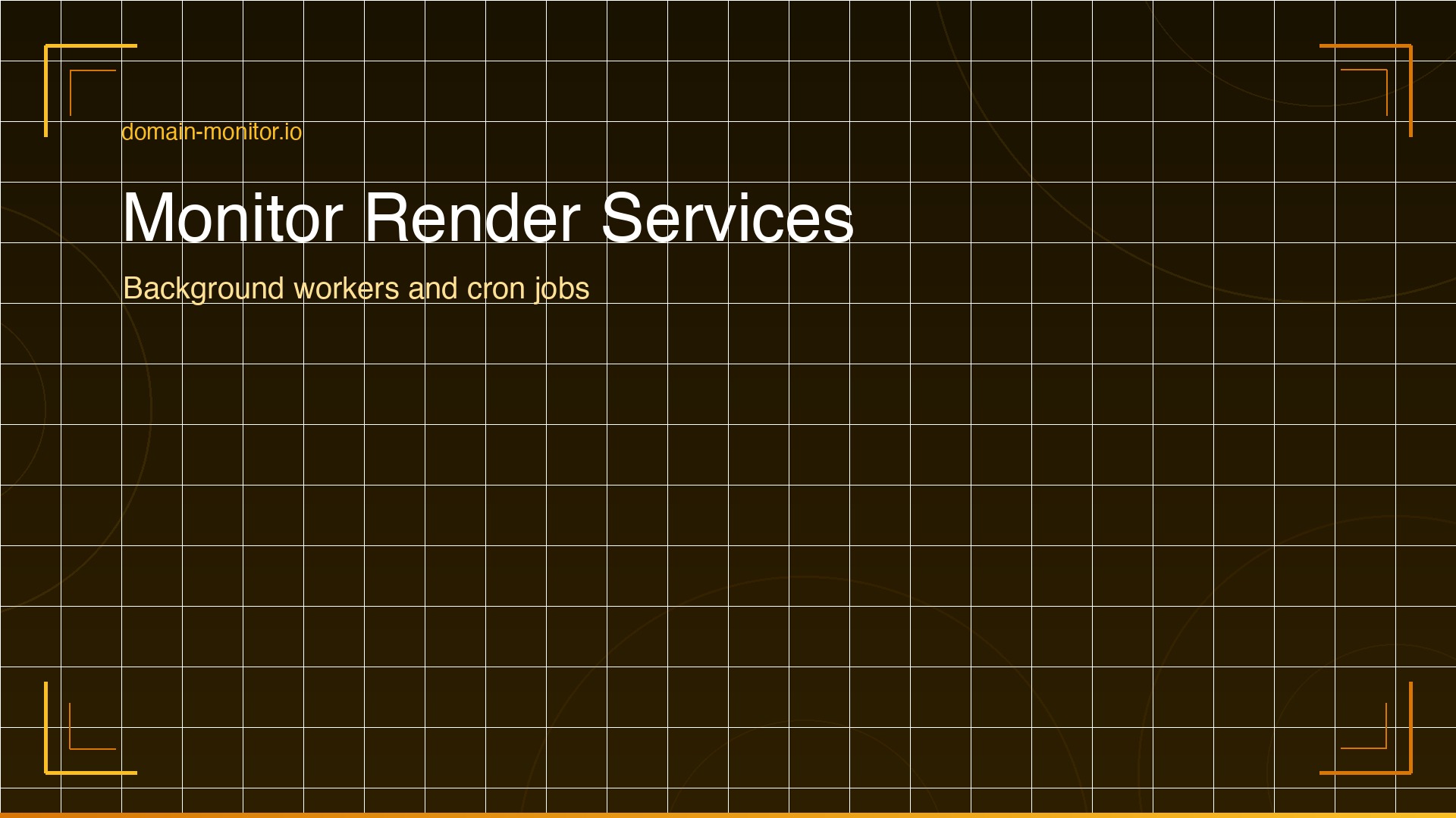 Render service dashboard showing deployment status, health checks and service logs with external monitoring alerts