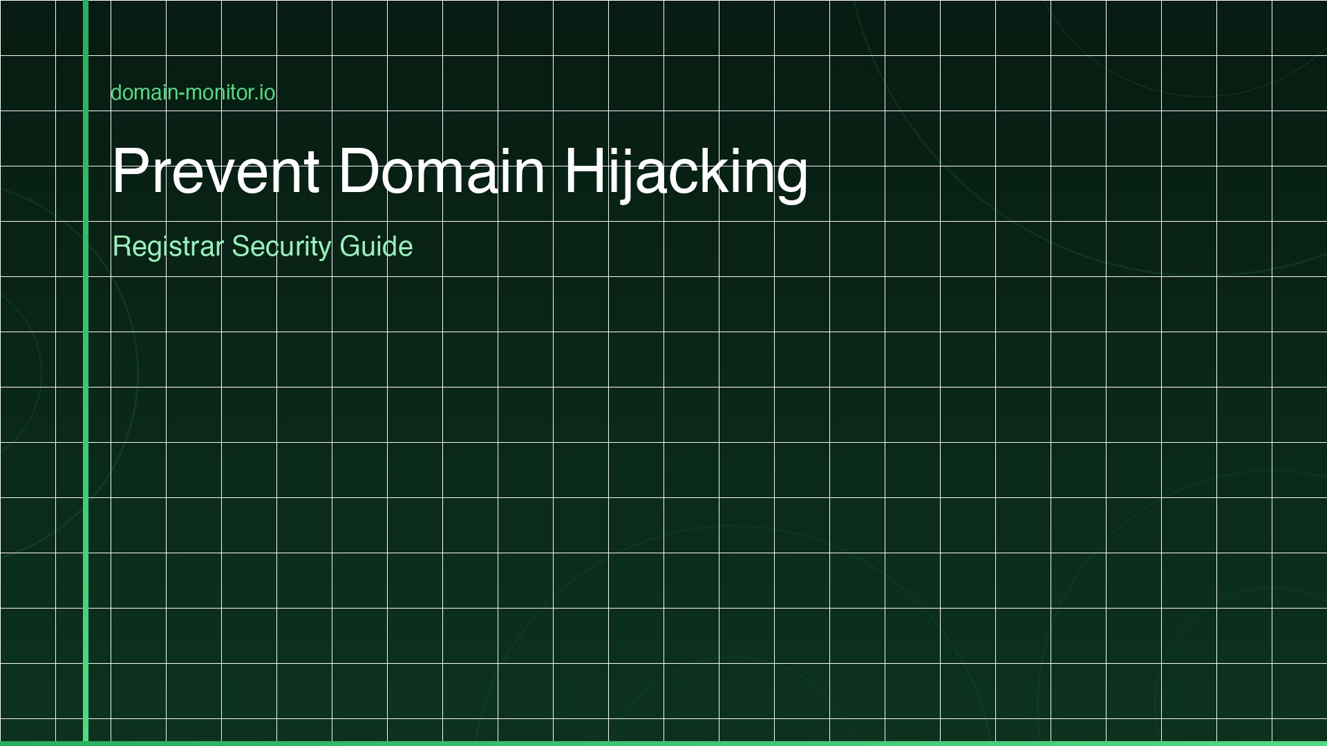 Domain security checklist showing registrar lock enabled, two-factor authentication active and WHOIS privacy protection settings