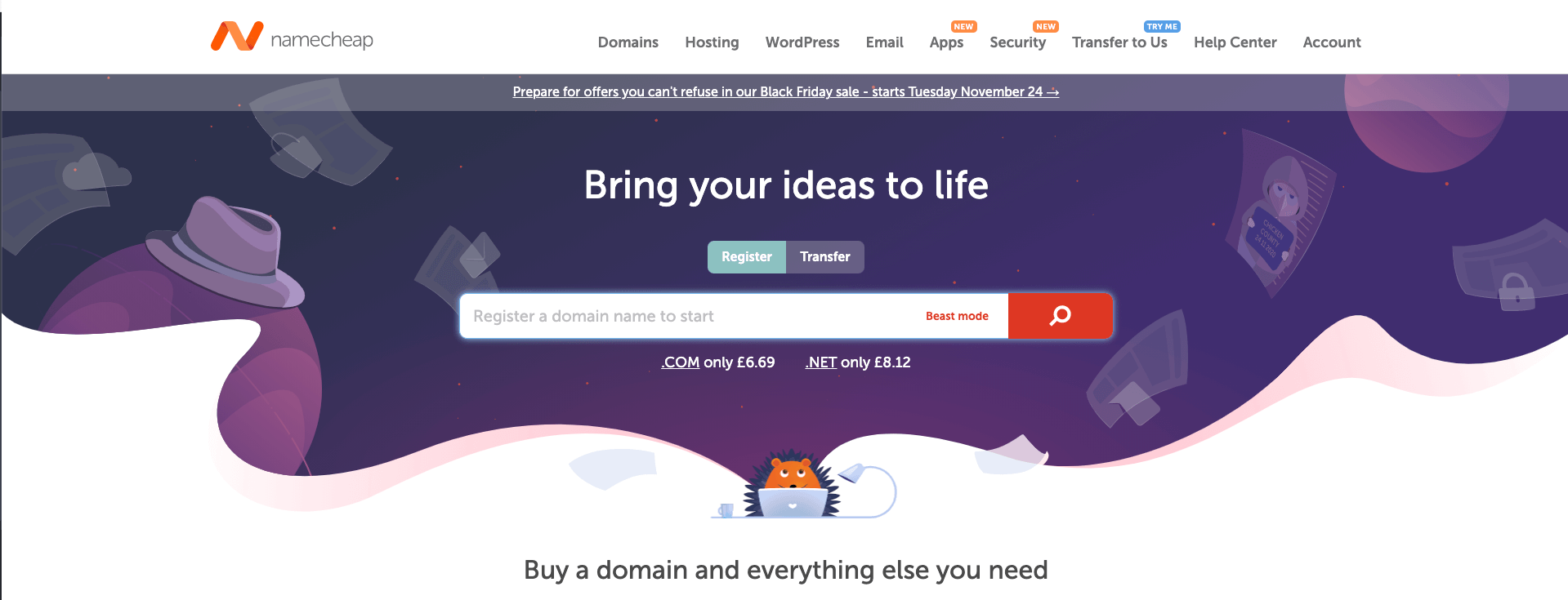 domain transfer with namecheap