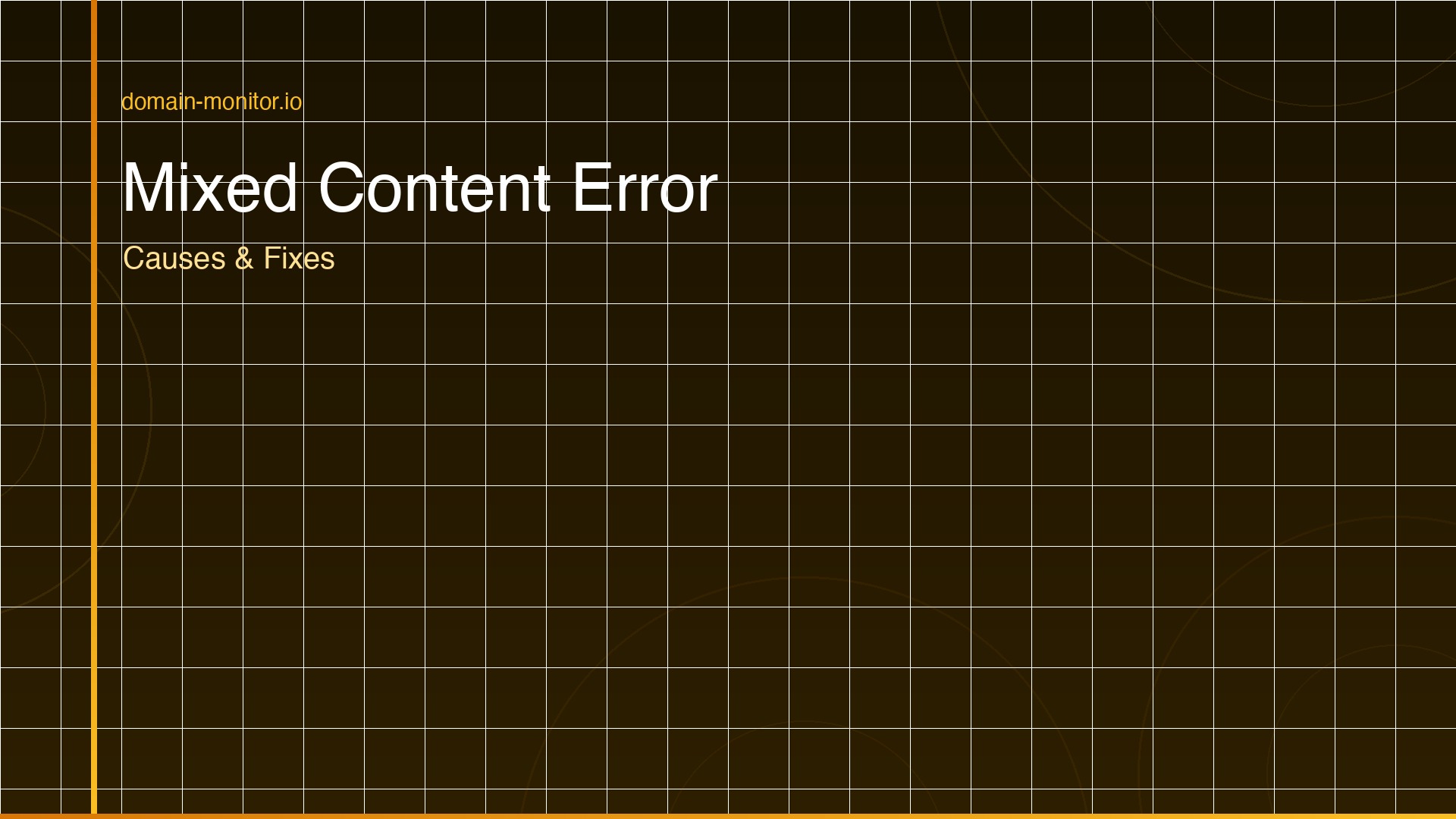 Browser security warning showing mixed content HTTP and HTTPS padlock icon