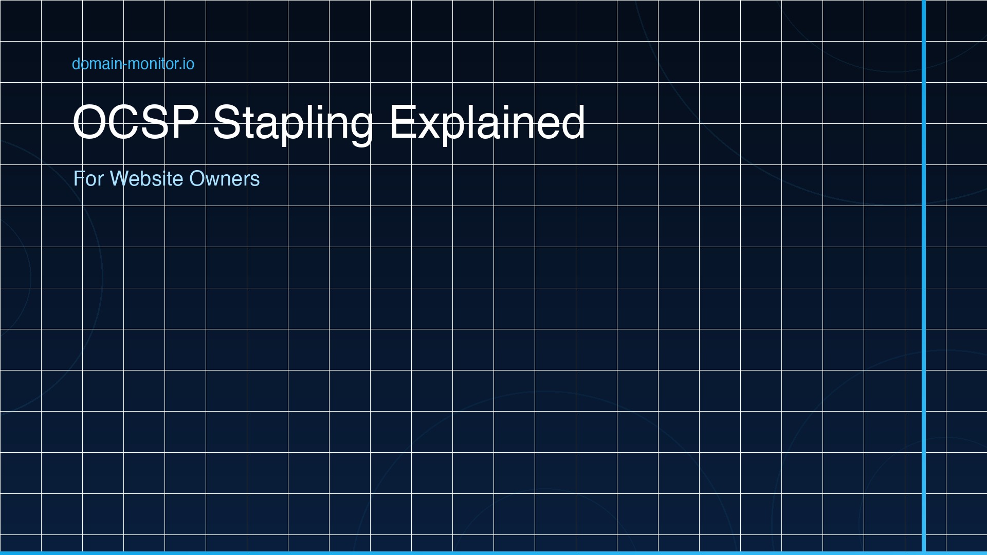 OCSP stapling process diagram showing server fetching OCSP response from CA and delivering it to browser alongside certificate during TLS handshake
