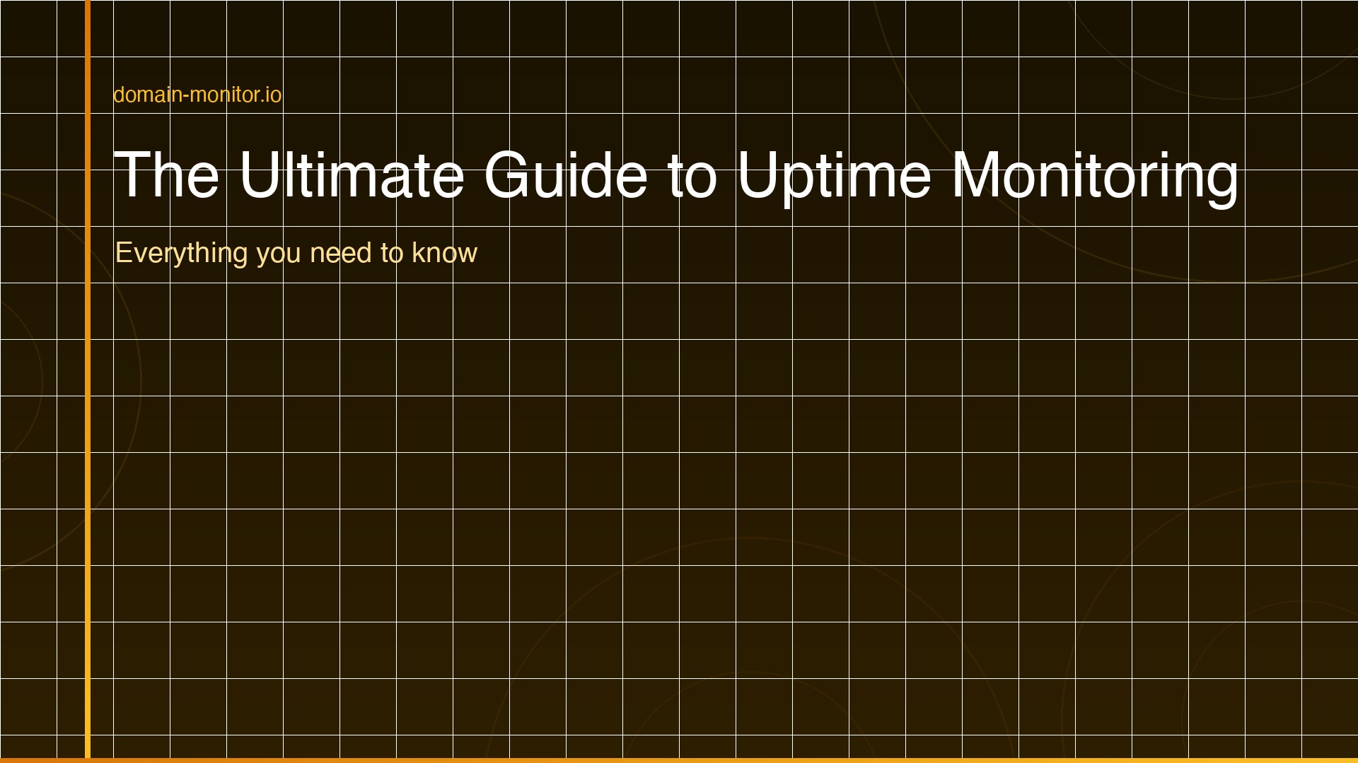 Uptime monitoring dashboard showing real-time response times, availability charts and global monitoring locations
