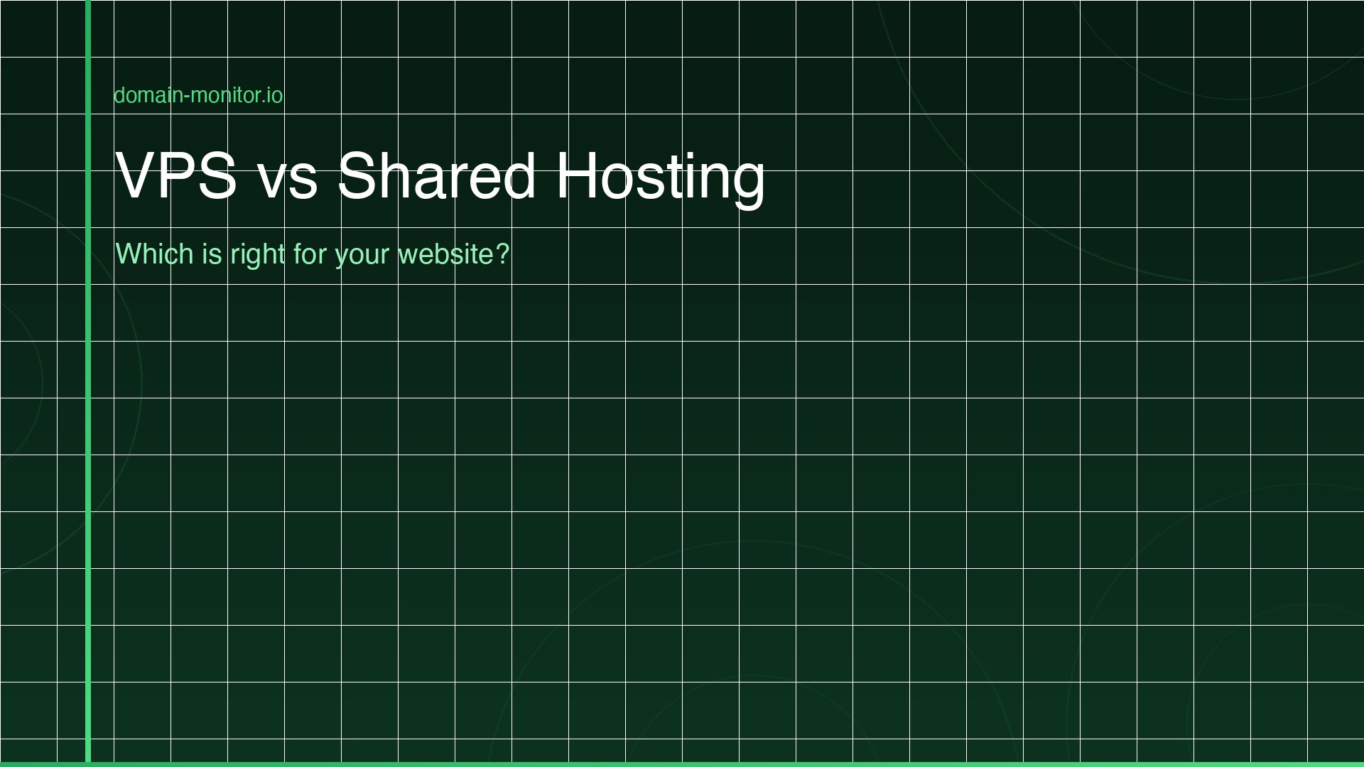Split screen comparison showing a shared server with multiple tenants versus a dedicated VPS server diagram